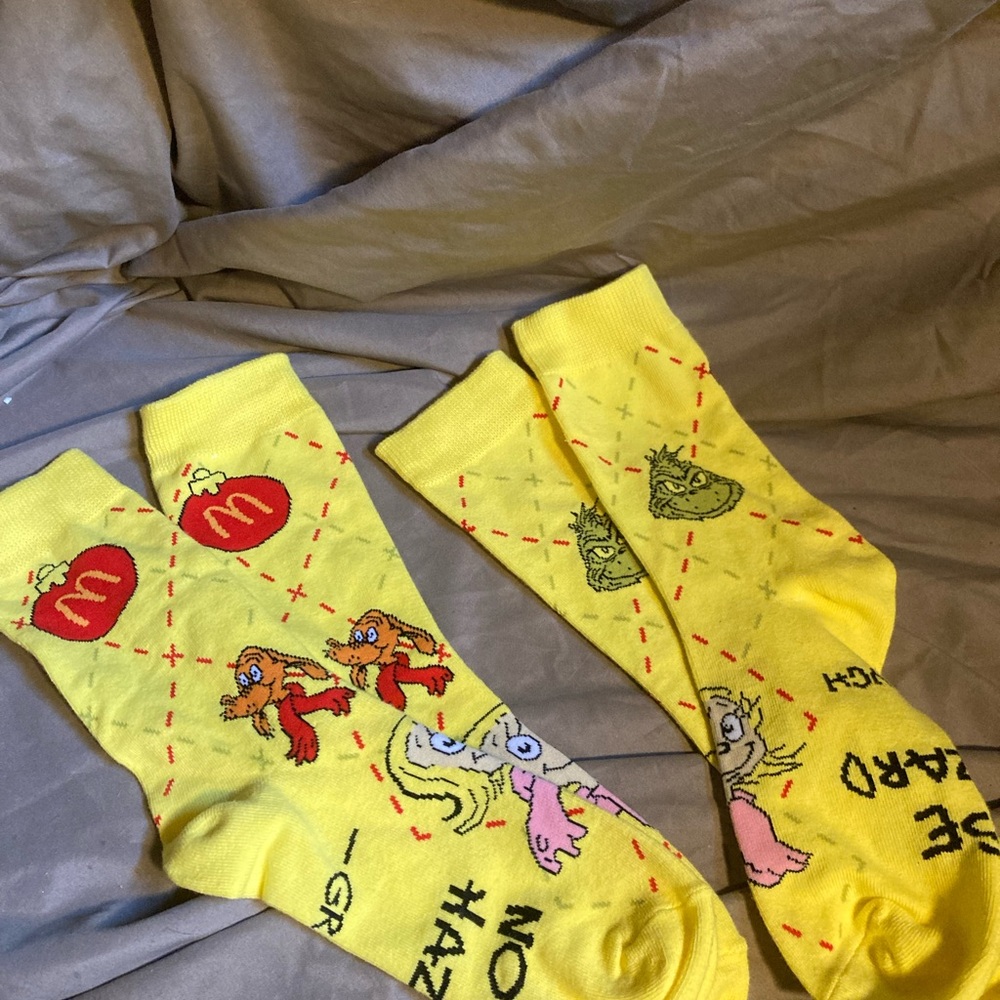 McDonald's The Grinch  Crew Socks Limited Edition